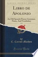 libro Libro De Apolonio, Vol. 2